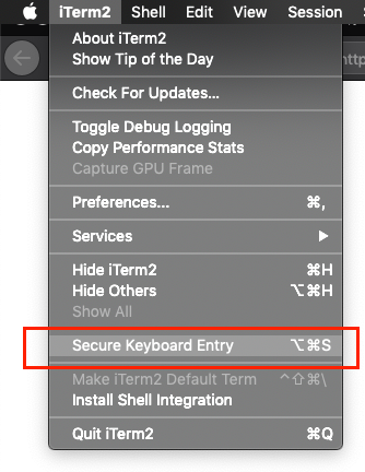 Secure Keyboard Entry